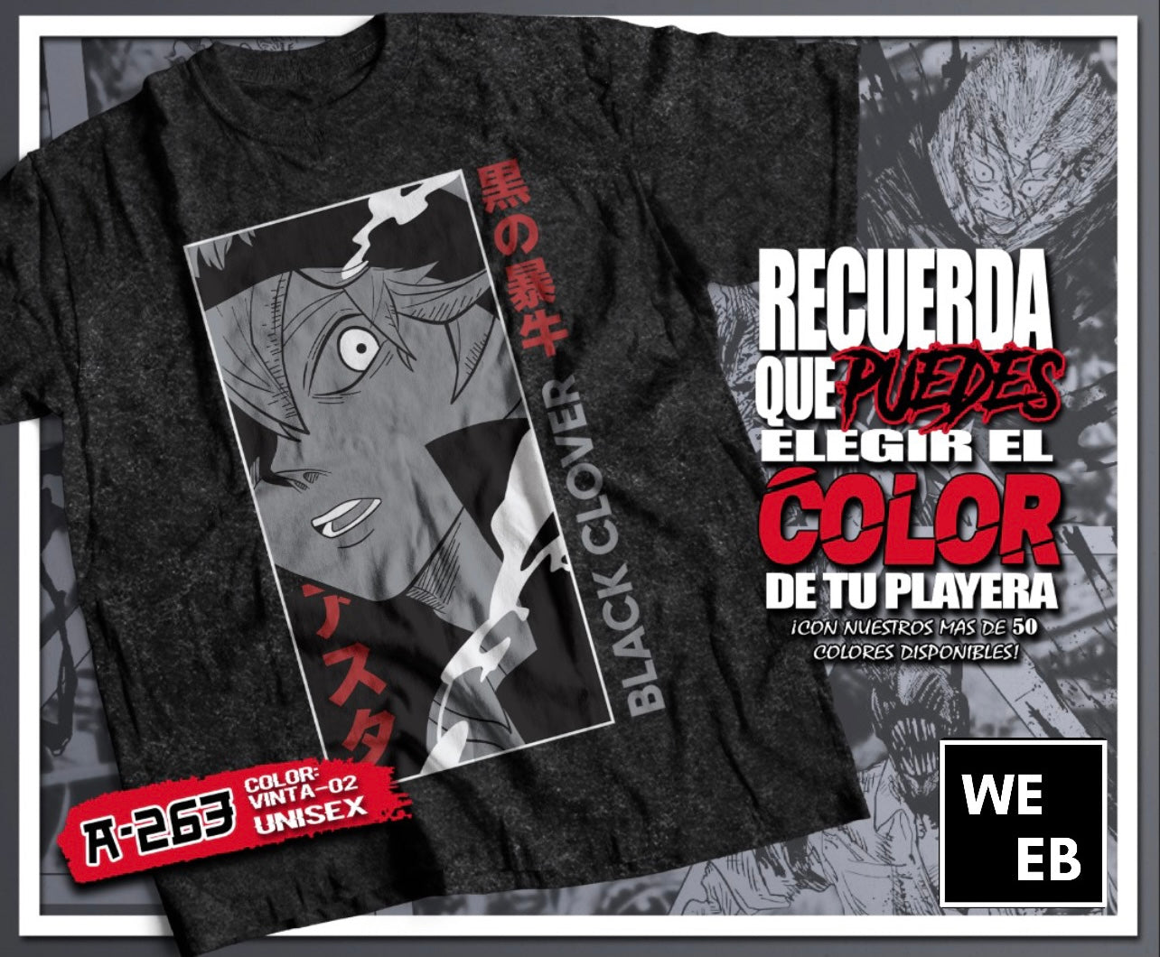 Playera Black Clover