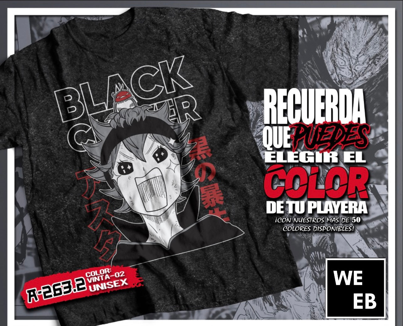 Playera Black Clover