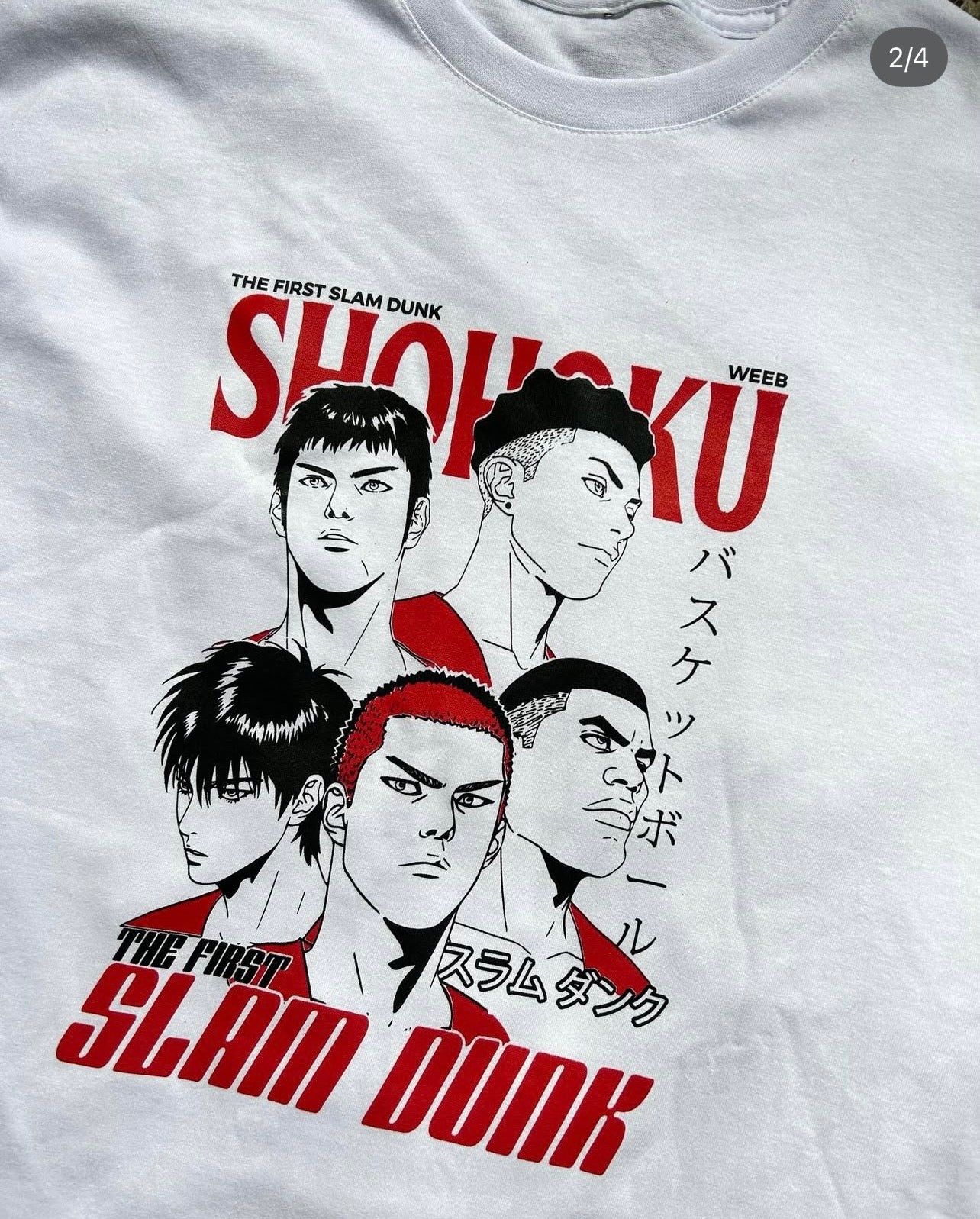 Playera slam dunk corte oversize