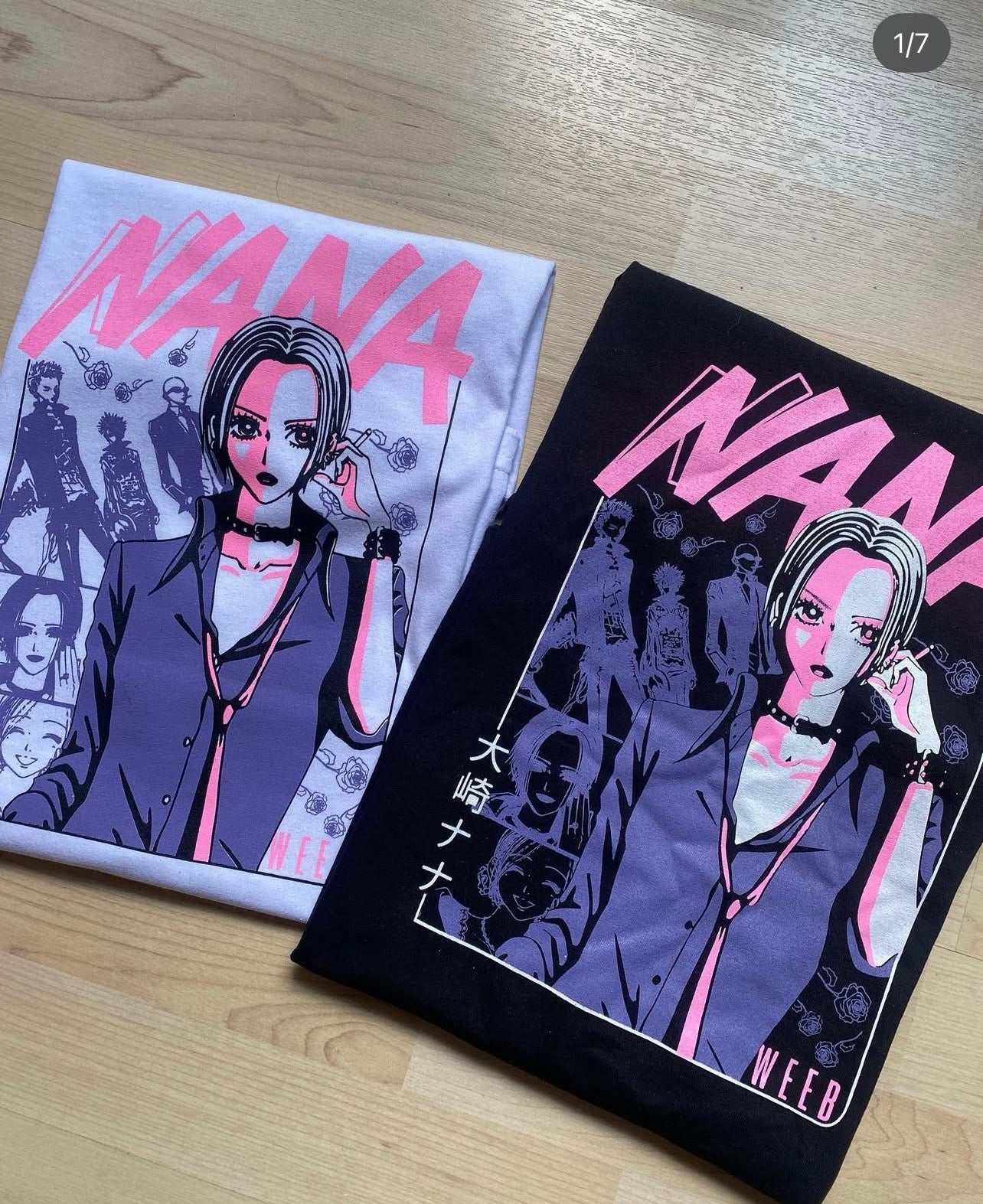 Playera nana tipo oversize