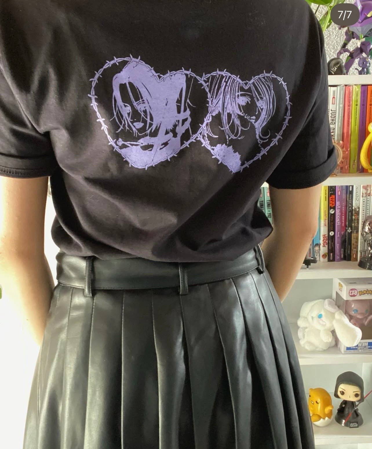 Playera nana tipo oversize