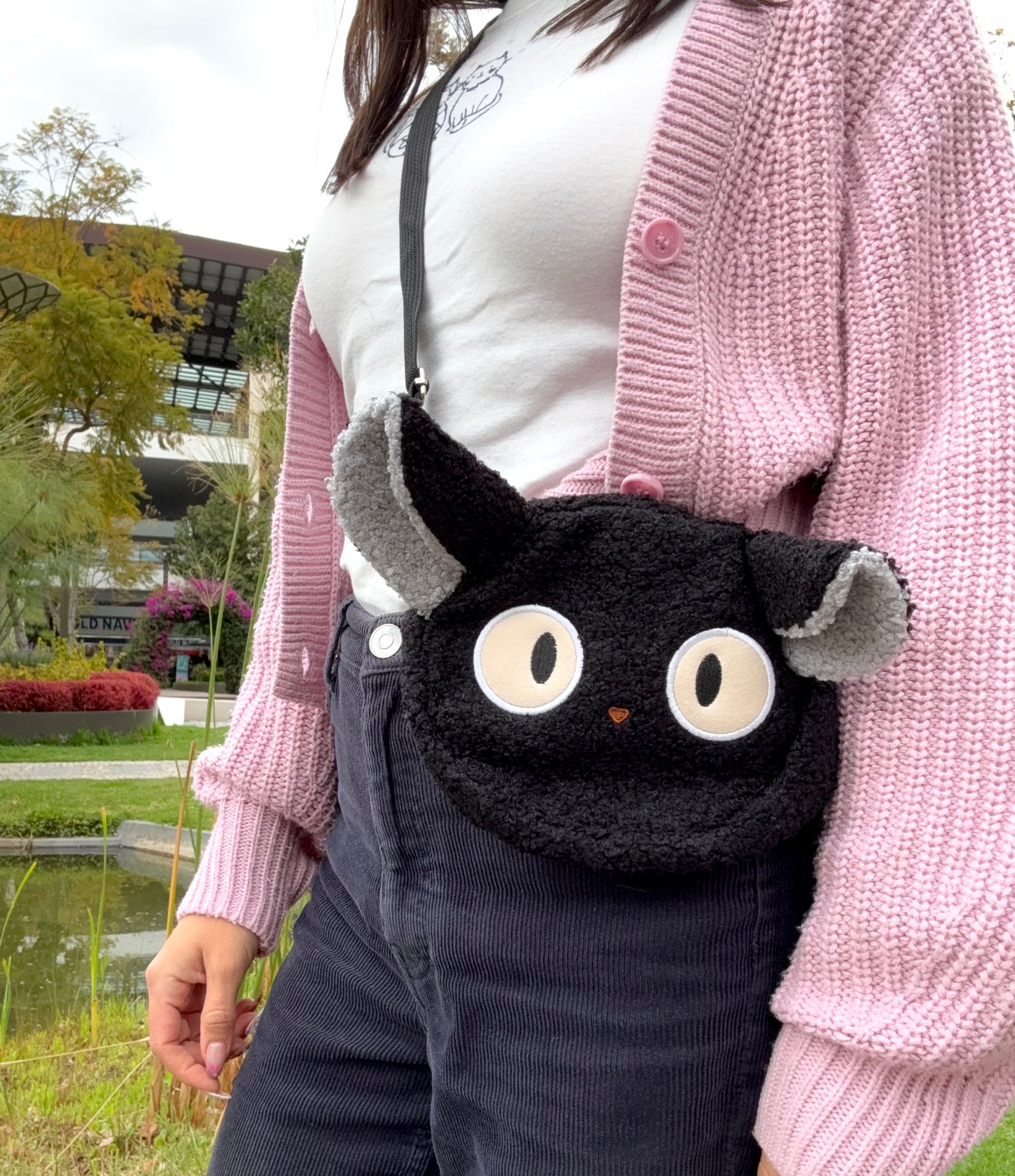 Bolso de hombro de felpa